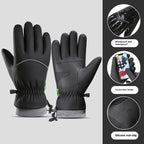 Fleece-lined Thick Waterproof And Cold-resistant Gloves Pi-Mart