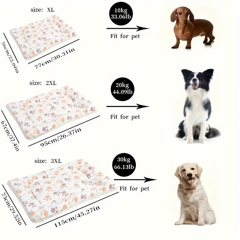 Warm Thickened Flannel Winter Blanket - Multicolor Pet Dog Sleeping Mat - Kennel Mat Lootquake LLC