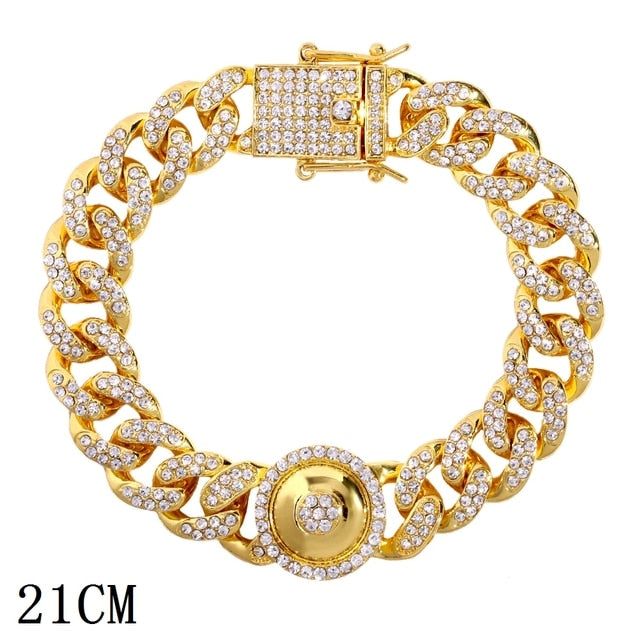 Iced Out Chain Bracelet Pi-Mart