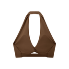 Loki & Ivy Women's Pleated Halter Sports Bra