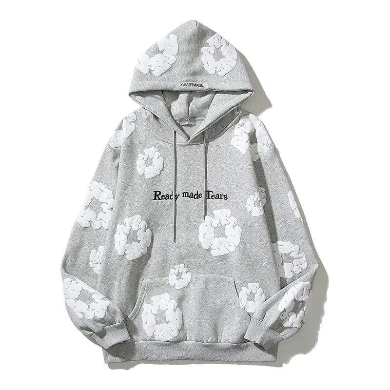 Printed Hoodie Colorful Cotton Long Sleeved Sweater Pi-Mart