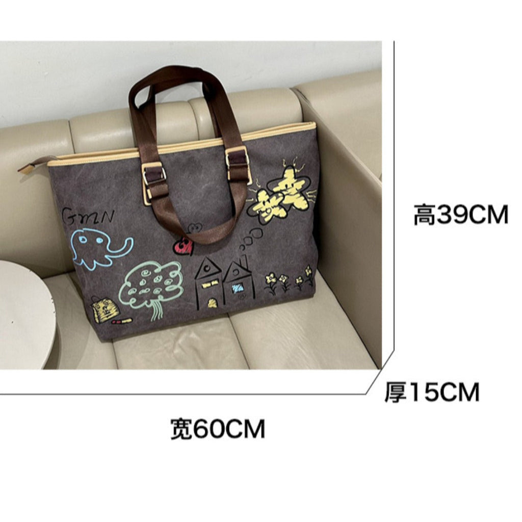Ladies out fashion travel bag, men's canvas tote bag, business travel portable boarding bag, large capacity fitness bag - SJB-DIAMOND ELITES