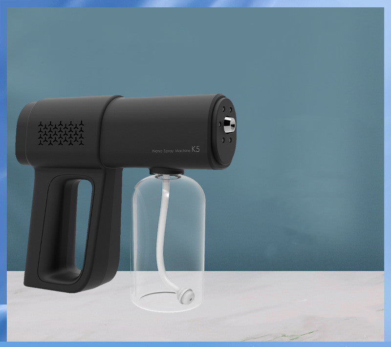 Electric Sanitizer Sprayer Handheld Blue Light Nano Steam Disinfection Spray Gun Home Car Wireless USB Humidifier Atomizer Pi-Mart