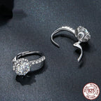 Sterling Silver Simple Elegant Moissanite Earrings Pi-Mart