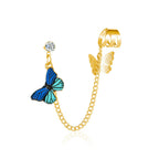 Fantasy Single Colorful Butterfly Earring