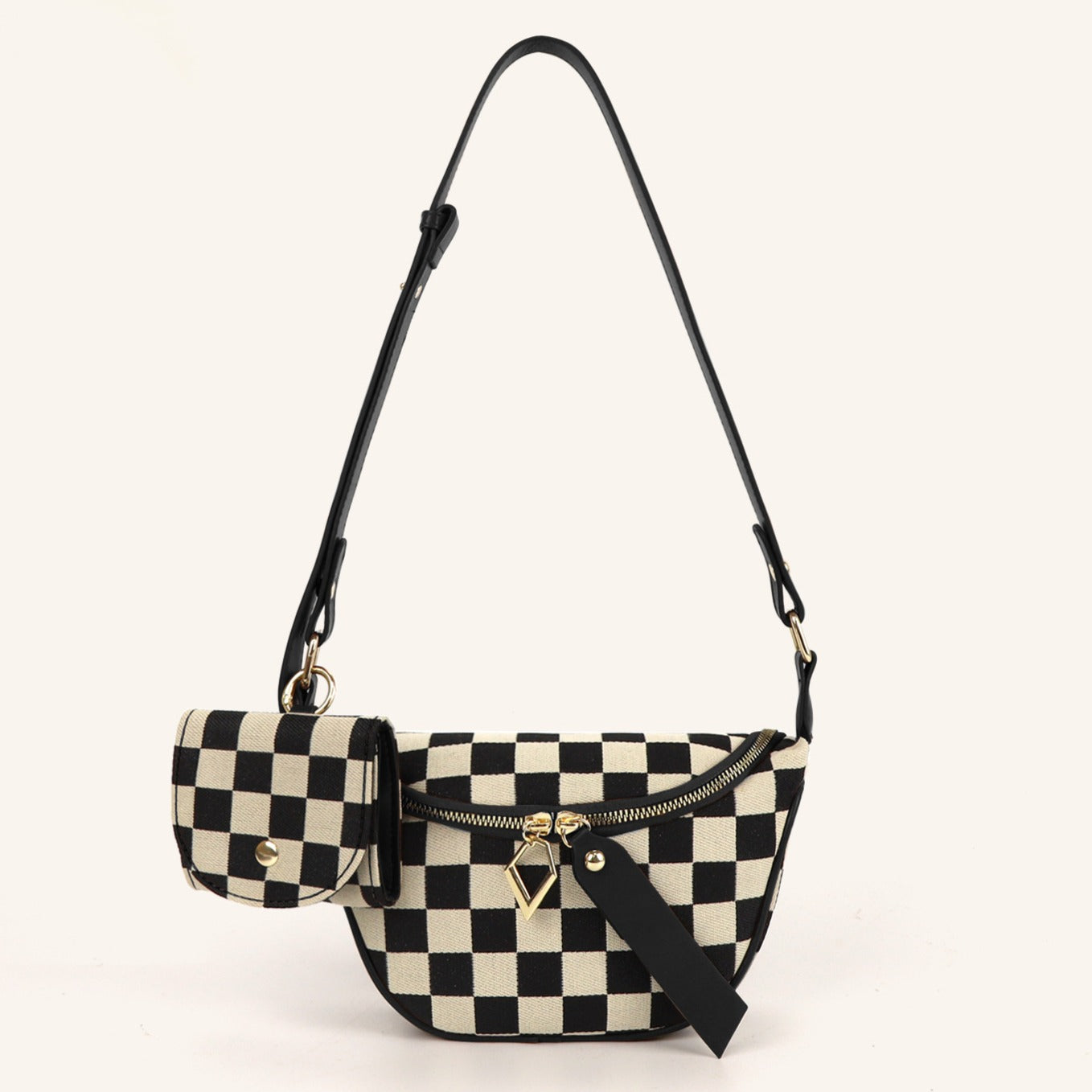 Small Crossbody Versatile Checkerboard Chest Bag – Fashion Plaid Waist Bag, Stylish Messenger Bag & Fanny Pack for Everyday Use - SJB-DIAMOND ELITES
