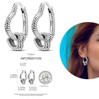 Charm Double Hoop Earrings Pi-Mart