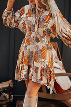 Unique Colorful Mini Shirt Dress Vibrant & Trendy Casual Wear Party Dress
