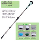 Multifunctional Household Wireless Electric Cleaning Brush Toilet Kitchen Retractable Nine-in-one Portable Pi-Mart