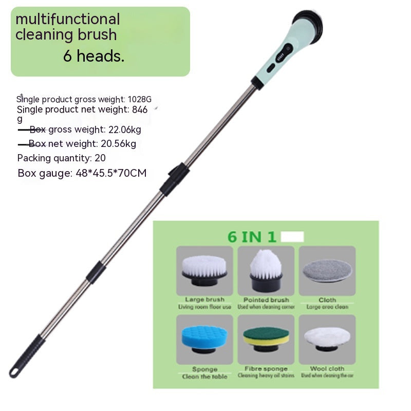 Multifunctional Household Wireless Electric Cleaning Brush Toilet Kitchen Retractable Nine-in-one Portable Pi-Mart