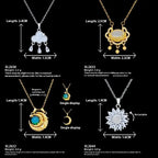 European And American Moon Necklace Niche Non-fading High-grade Accessories