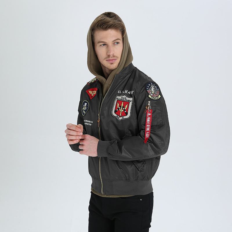 Arrogant Eagle Type Lofty Ambitions Lingyun Air Force Bomber Jacket Men Pi-Mart