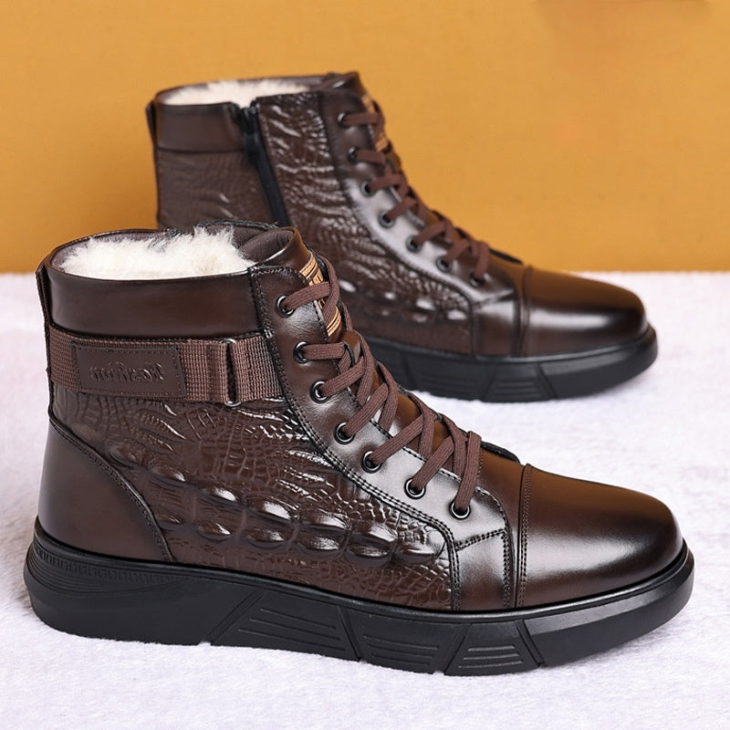 Fur Integrated Warm Snow Cotton Boots Pi-Mart