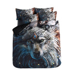 3D Digital Printing Wolf Tribe Warrior Duvet Cover Set Pi-Mart