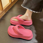 Non-slip Height-increasing Thick-soled Eva Flip-flops Women's Slippers Pi-Mart