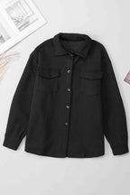 Comfortable Button-Down Collared Jacket Classic Lightweight Classic Design With Pockets Stevvex