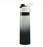 Spray Water Bottle For Girls Outdoor Sport Fitness Water Cup Large Capacity Spray Bottle Drinkware Travel Bottles Kitchen Gadgets Pi-Mart