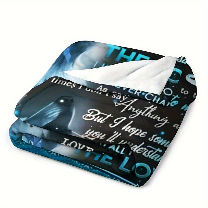 1pc Flannel Blanket, To My Husband From Wife Blanket, Soft Throw Blanket For Couch Bed Sofa And Travelling