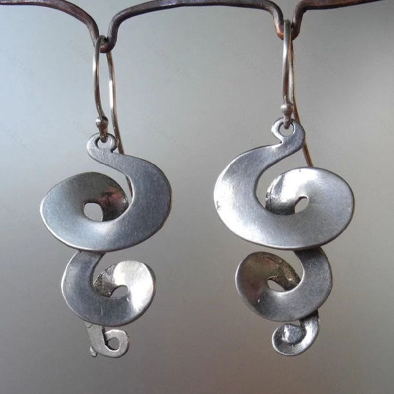 Simple Geometric Gypsy Curved Metal Ear Ring Pi-Mart