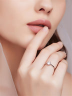 Half Of The Country Simulation Small Diamond Wedding Ring