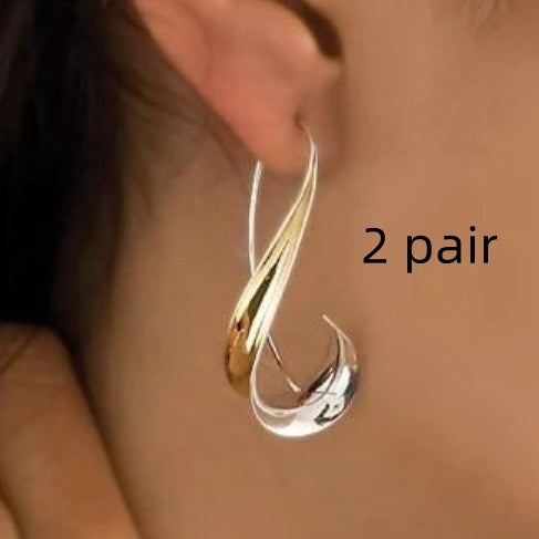 Alloy Women's Retro Simple Geometric Earrings Earrings Pi-Mart