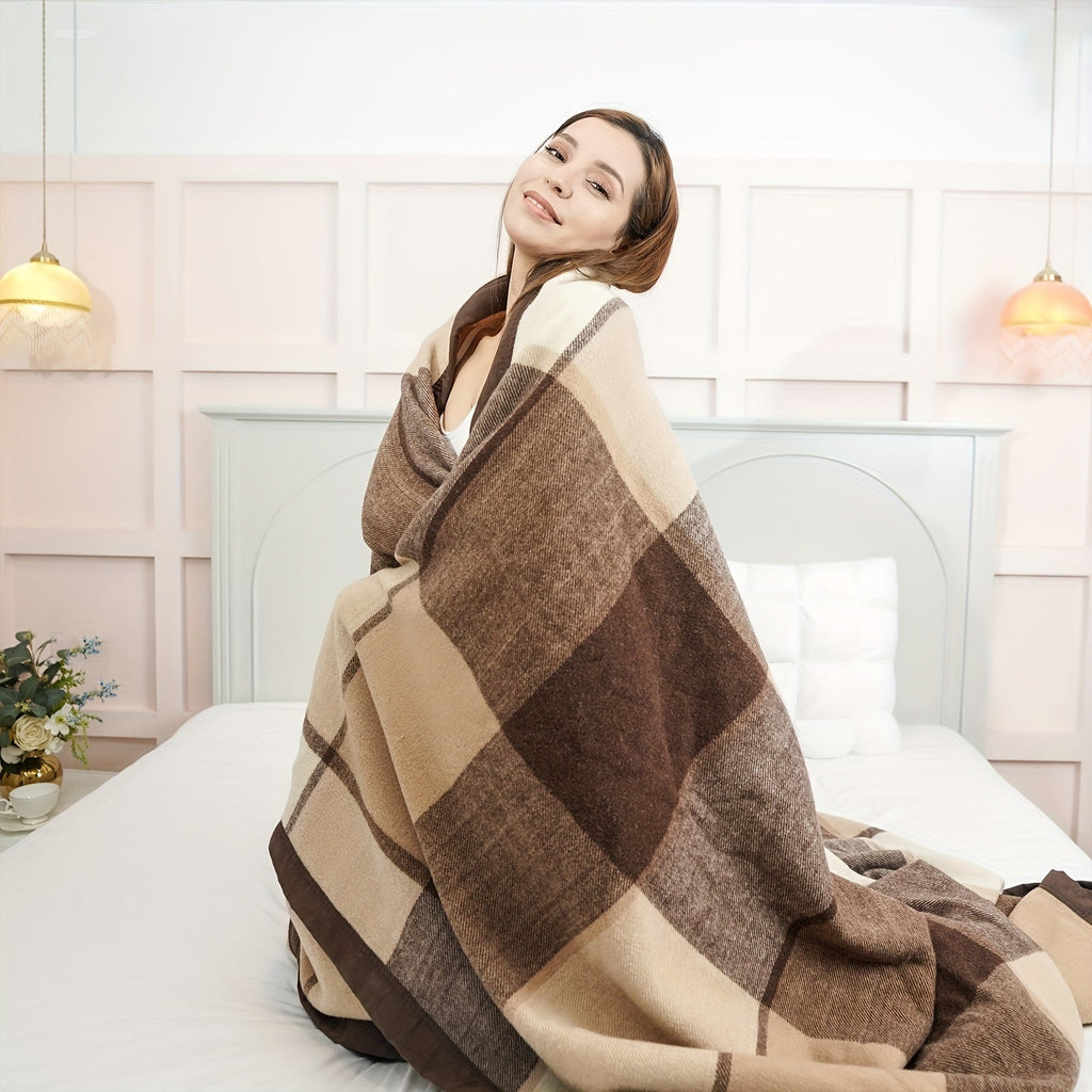 Pure Wool Blanket Throw Queen Size 100% Australian Natural Wool Bed Blanket, Washable Wool Blanket Throw, Hypoallergenic- Non-Itchy Or Scratchy Fabric Lootquake LLC