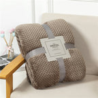 Fluffy Plaid Winter Bed Blankets by Pi Mart