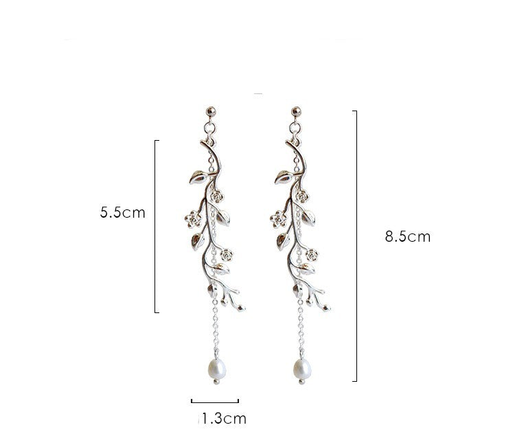 Design Sense Super Immortal Style Pearl Earrings