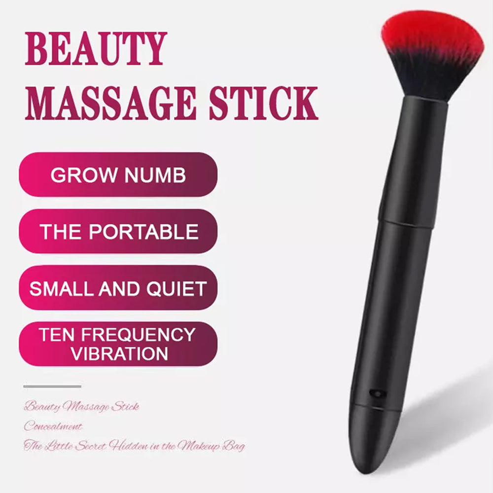USB Silicone Makeup Brush Plus Bullet Vibrator Pi-Mart