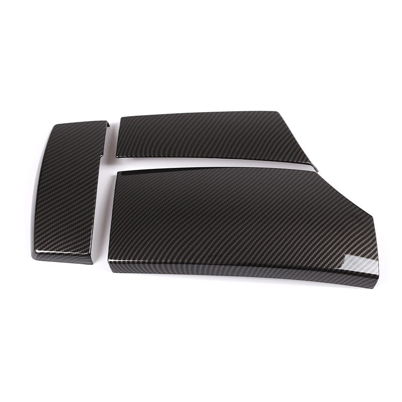 Armrest Box Protective Cover ABS Carbon Fiber Pattern 3-piece Set Pi-Mart