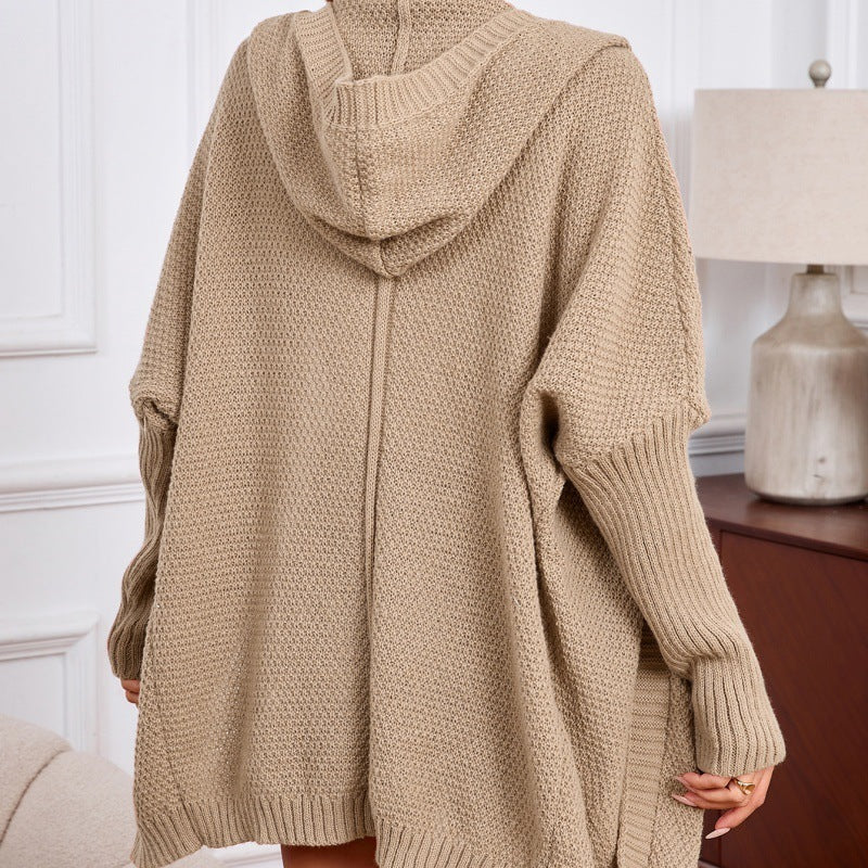 Casual All-matching Lapel Long Cardigan Jacket Pi-Mart