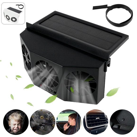Solar-Powered Car Exhaust Fan - SJB-DIAMOND ELITES