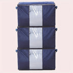 6pcs Foldable Clothes Storage Bins - Collapsible, Stackable, Reinforced Handles, Lids, Closet Organizers - For Clothing, Blanket, Toy, Shoe, Comforters Organization, Attractive Polka Dots Gray Bedroom Accessories