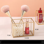 Multi-Cell Makeup Brush Bucket Cosmetic Desktop Storage Box Exquisite And High-End