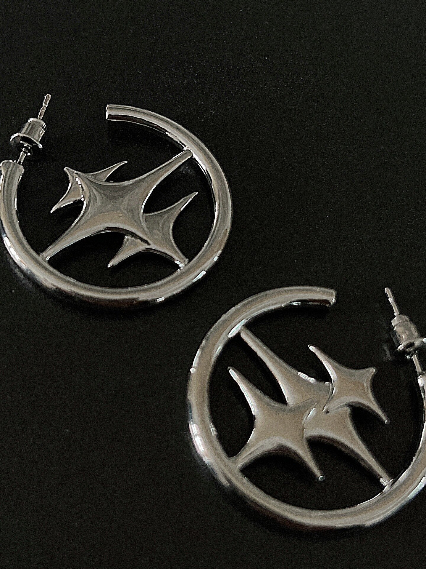Korean Fashion Star Cross Earrings Pi-Mart