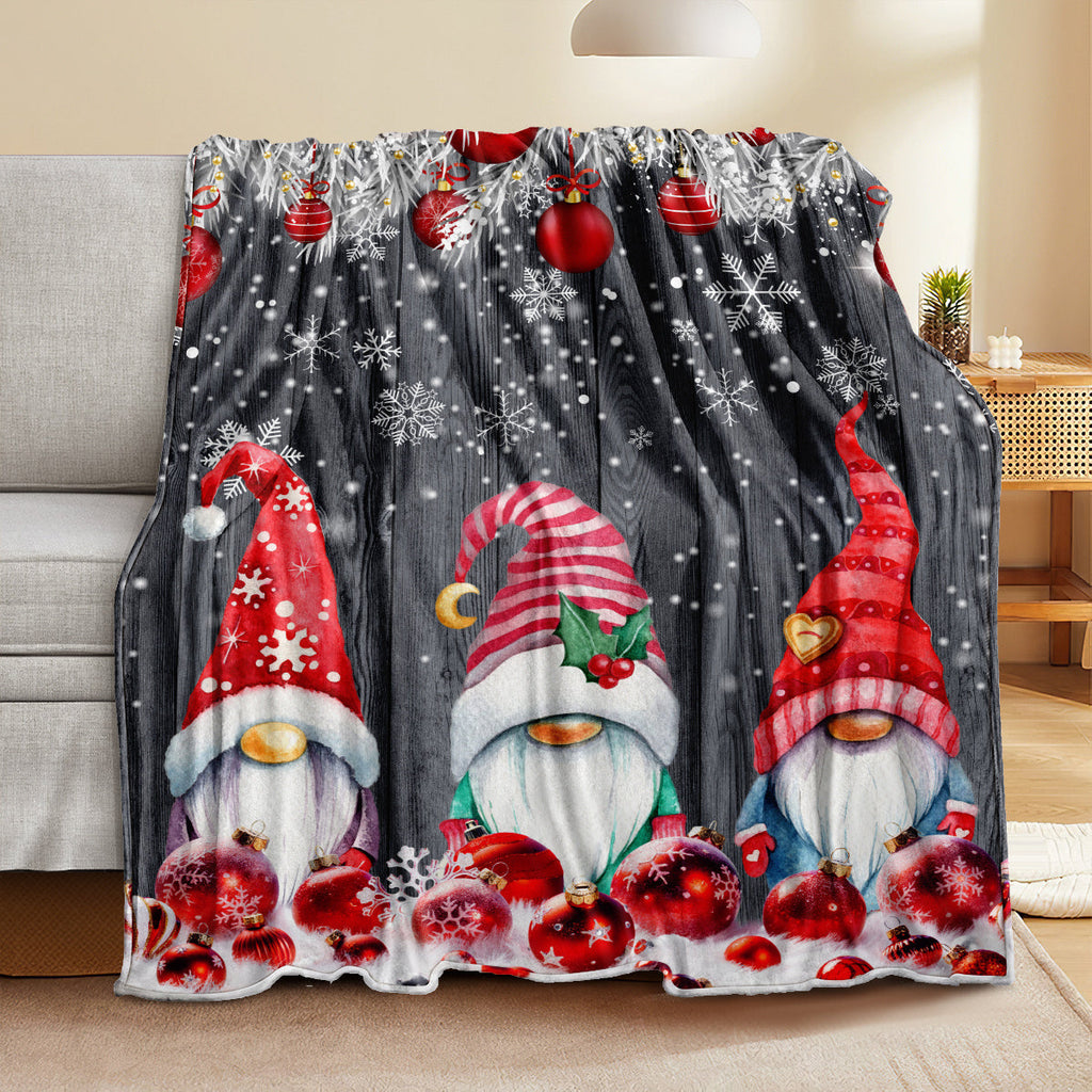 1pc Christmas Throw Blanket, Christmas Party Decorations Blanket, New Year Gift Bed Blanket, Christmas Gift For Couch Bed Sofa Office Camping