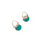 European And American Stylish Round Crystal Ear Clips Women