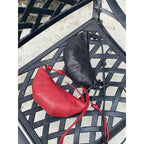 Genuine leather sheepskin croissant, moon bag, shoulder crossbody bag, dumpling bag, soft leather women's leisure bag, - SJB-DIAMOND ELITES
