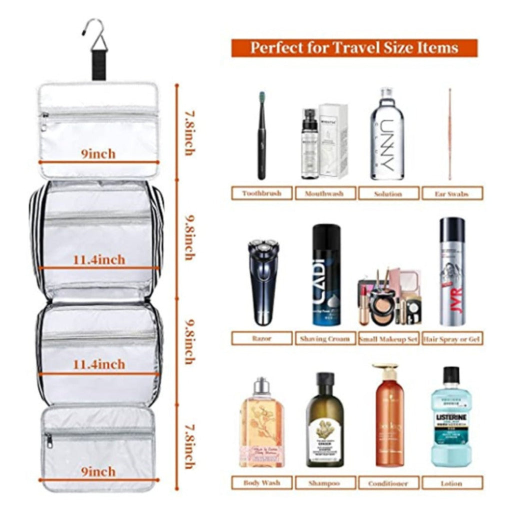 Waterproof Wash Bag, Wash Bag, Cosmetic Bag, Wash Set with Hook Travel Set Storage Bag, Toiletry Bag - SJB-DIAMOND ELITES