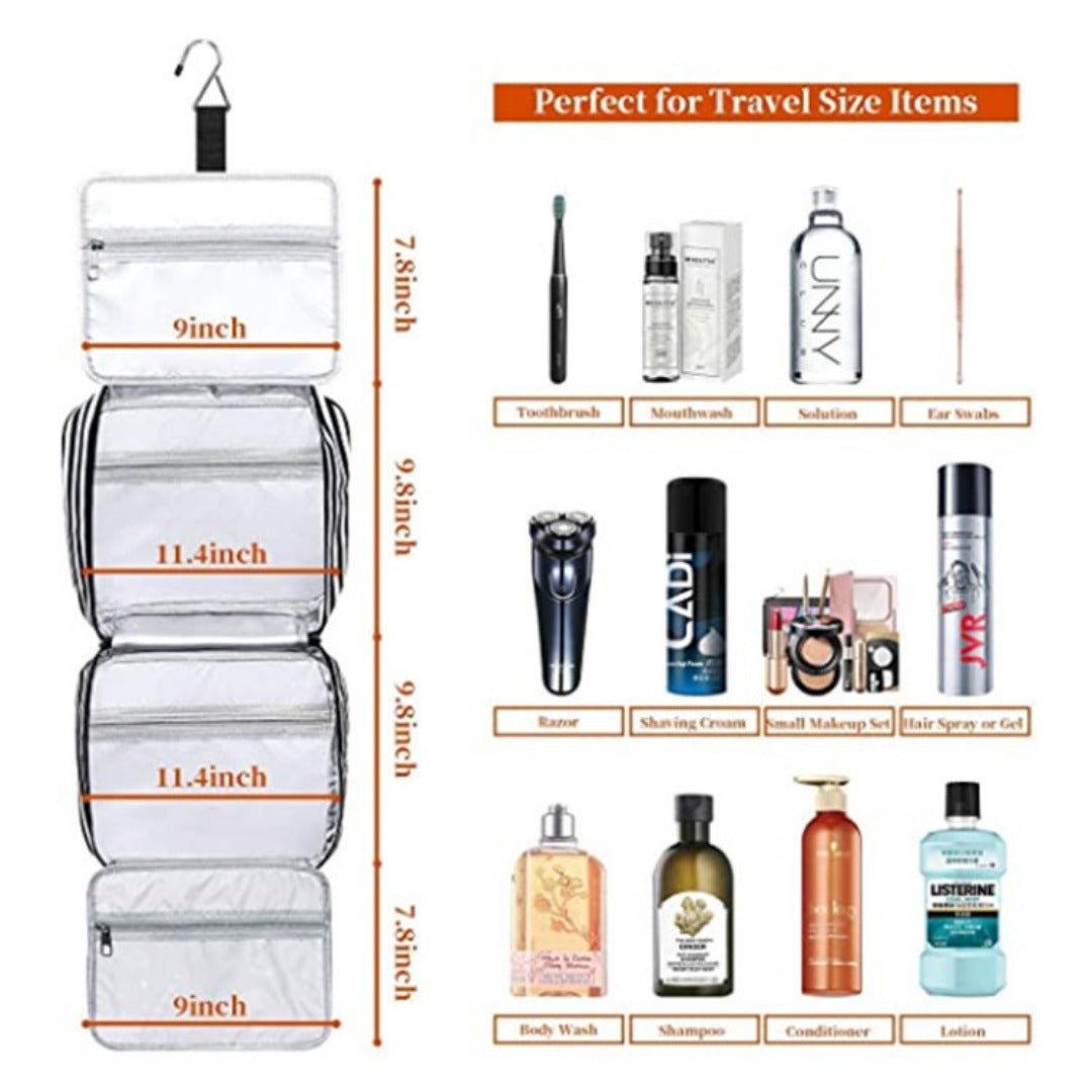 Waterproof Wash Bag, Wash Bag, Cosmetic Bag, Wash Set with Hook Travel Set Storage Bag, Toiletry Bag - SJB-DIAMOND ELITES