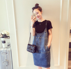Chic Plus Size Denim Dress Set for Spring/Summer