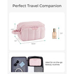 Portable Travel Toilet Bag – Compact Cosmetic Bag for Makeup Storage, Travel Makeup Bag with Organizers, Durable Cosmetic Storage Bag for On-the-Go Beauty Needs - SJB-DIAMOND ELITES