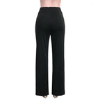 Solid Color Casual Pants Slim, High-waisted Bell Bottoms - SJB-DIAMOND ELITES