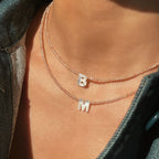 Women's Simple Shell Letter Collar Necklace Pi-Mart