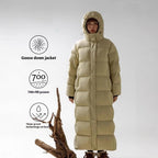 Down Jacket Goose Down Outdoor Thickened Ultra-long Coat Pi-Mart