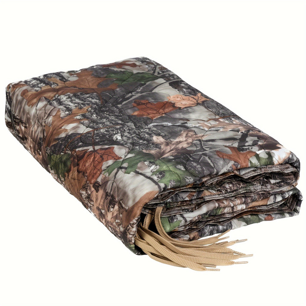 1pc Ultimate Thermal Woobie Blanket - Water-Resistant, Portable, Insulated, Lightweight, Compact, Durable, Easy-to-Carry, Survival Essential for Hiking, Camping, Outdoor Adventures - Includes Compression Carry Bag
