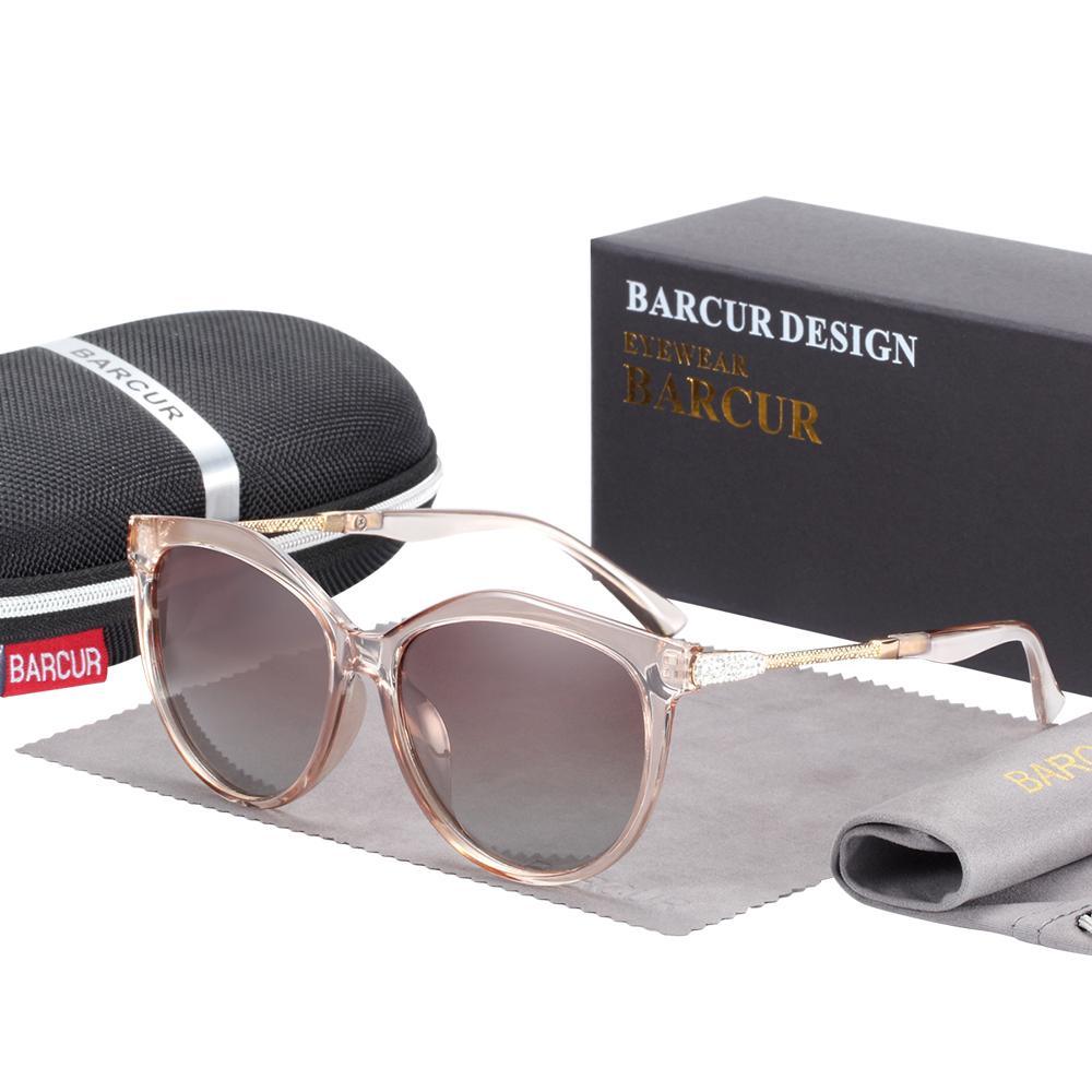 Stevvex  Polarized Cat Eye Sunglasses Women Gradient Round Sun glasses for Women oculos lunette de soleil femme - SJB-DIAMOND ELITES