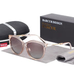 Stevvex  Polarized Cat Eye Sunglasses Women Gradient Round Sun glasses for Women oculos lunette de soleil femme - SJB-DIAMOND ELITES