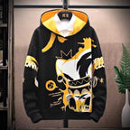 Anime Fleece-lined Thickened Hooded Sweatshirt