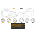 3 Pack Hat Washer Baseball Cap Cleaner Machine Washing Cage Holder Frame Net New Pi-Mart